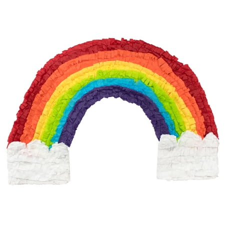 Rainbow Pinata, Multicolor, 22in x 15in