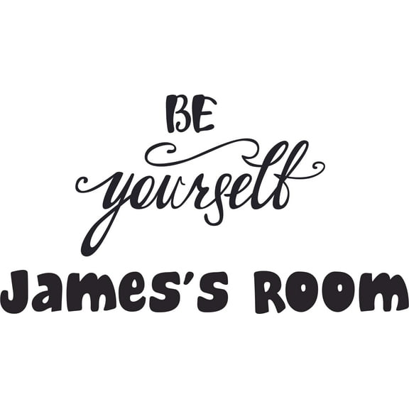 Wall Decal Be Yourself Life Motivation Journey Travel Motivation Inspiration Stimulus Motive Impulse Forgiveness Gift Decorating Ideas Sticker - Size: 30 Inches X 50 Inches