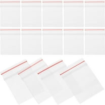 HEMOTON 100pcs Mini Plastic Bags Transparent Lock Bags Resealable Clear Tiny Bags Dolls Pouches