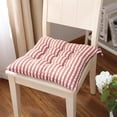 thumbnail image 3 of Chair Cushion for Office Chair, 16X16 In, Terracotta White Check, Outdoor Seat Cushion, Soft Padding, Backyard Use, Square, 1 Pc, 3 of 7