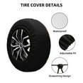 thumbnail image 2 of Sikiie Red Viper Jungle Intensity PVC Leather Spare Tire Wheel Cover Spare Tire Cover, for Car Truck SUV Camper Trailer Universal Fit(14-17in)-14 inch, 2 of 6