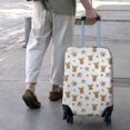 thumbnail image 3 of White Highland Cow Flower Pattern Luggage Cover Fashion Suitcase Cover Baggage Covers Fit 25-28 Inch Luggage (Go Travel), 3 of 5