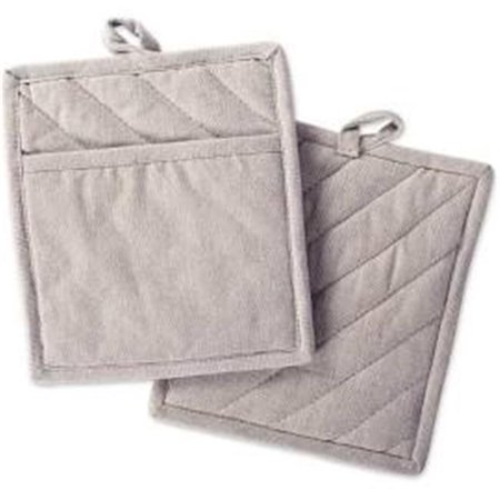 

Natural Solid Chambray Pot Holder Set of 2
