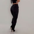 thumbnail image 4 of Levmjia Jeans Cargo Pants Women Black Clearance Trousers Trendy Military Combat Pants Pocket Sweatpants, 4 of 9