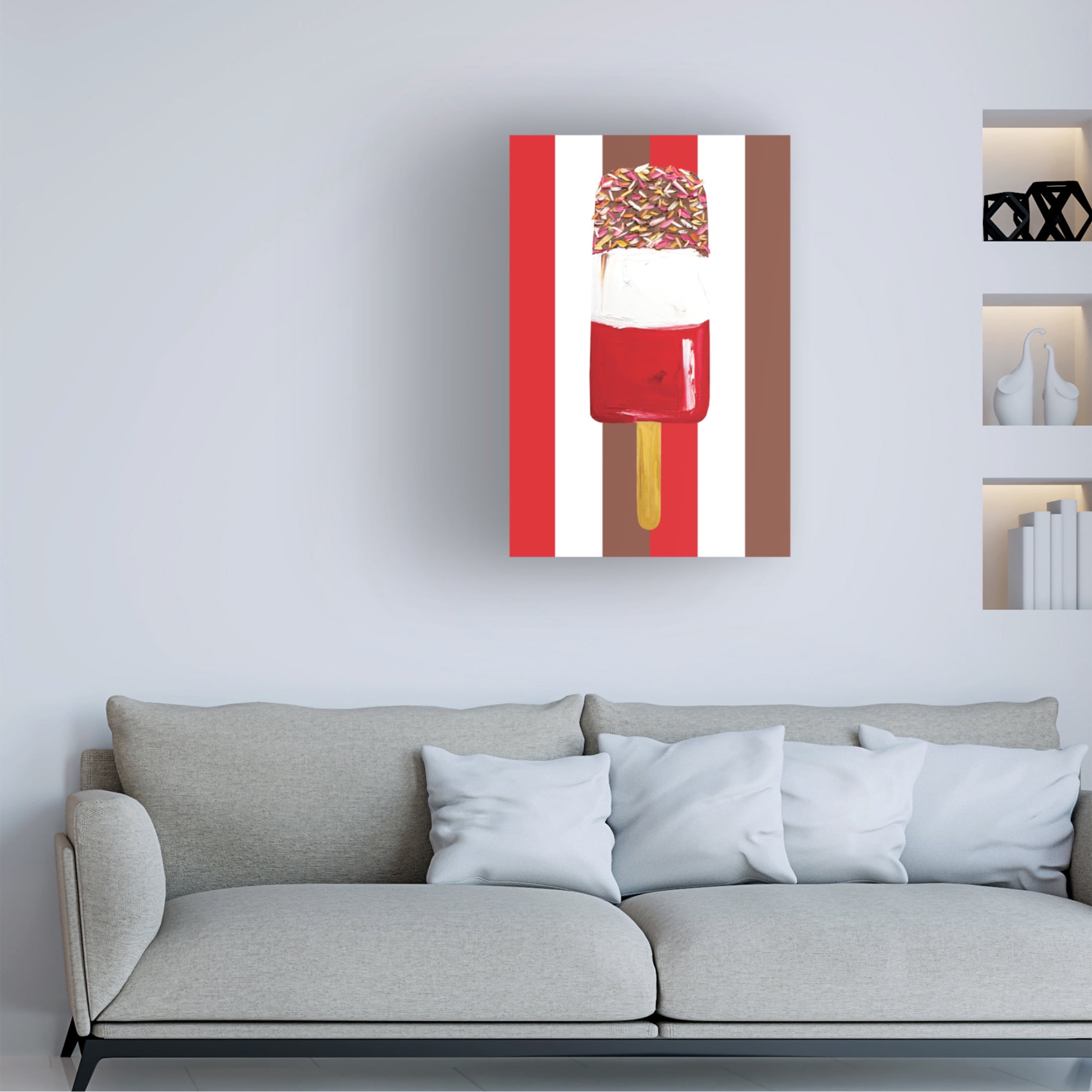 Trademark Fine Art Alice Straker  Fab Stripes Canvas Wall Art