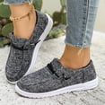 thumbnail image 4 of SCHUHLAND Women's Denim Canvas Shoes, Breathable Lace-Up Sneakers, Round Toe, Low Heel (2.5cm), Non-Slip, Casual Flats, 4 of 16