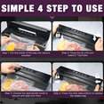 thumbnail image 6 of NOKINS 8-in-1 Food Vacuum Sealer Machine, Black, with Stainless Steel Surface and Detachable Drip Tray, 6 of 12