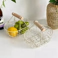 thumbnail image 5 of Vintage Mini Wedding Flower Girl Baskets for Flower Fruit Bread Picnic, 5 of 7