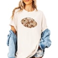 thumbnail image 2 of Trendy Floral Football Shirt for Women and Teens Cute Flower Fall Sports T-Shirt Ivory Shirt Adult Small, 2 of 4