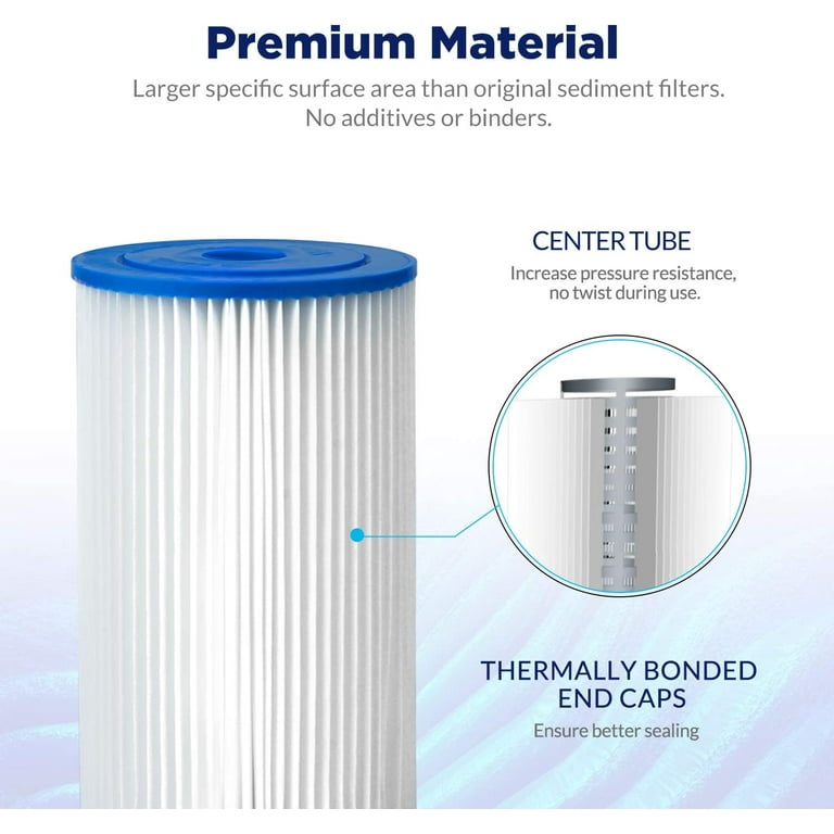 Ametek Replacement Water Filter Cartridges Sediment Pre, 60 OFF
