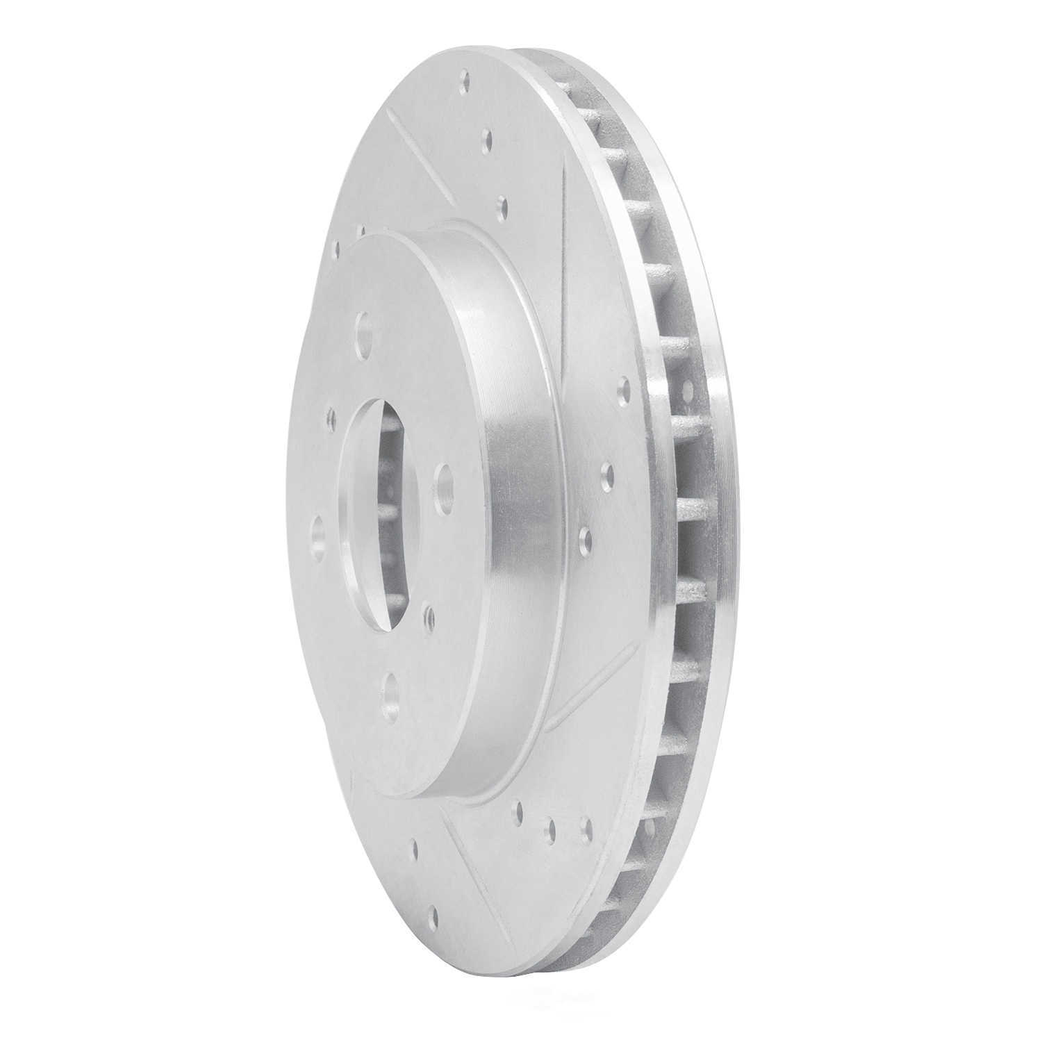 Dynamic Friction Company 631-72033R DFC Brake Rotor - Drilled And Slotted - Silver