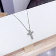 thumbnail image 2 of Fashion Cross Pendant Copper Inlaid Zircon Cross Necklace, 2 of 4