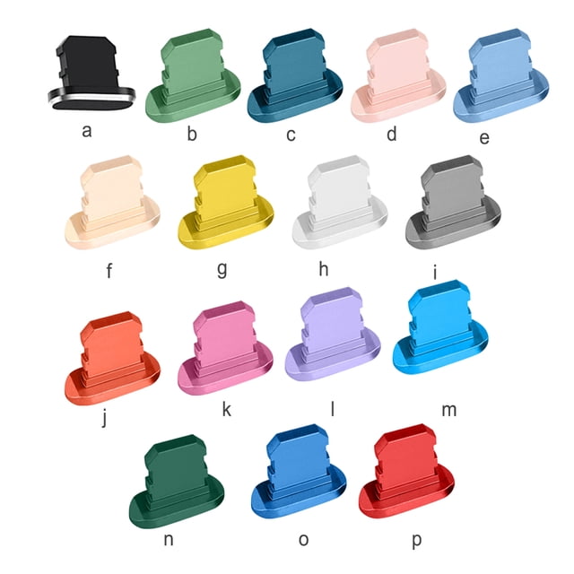 4 Pieces Phone Portable Dust Caps Protector Smartphone Charging Smartphone Charging Port Dustproof Stoppers Accessories Spare Parts Replacement for iPhone Gold