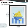 thumbnail image 4 of Stupell Industries Rustic Lodge Yellow Lemon Bowl Striped Black Framed Print Under Glass, 13 x 16, by Lucca Sheppard, 4 of 8