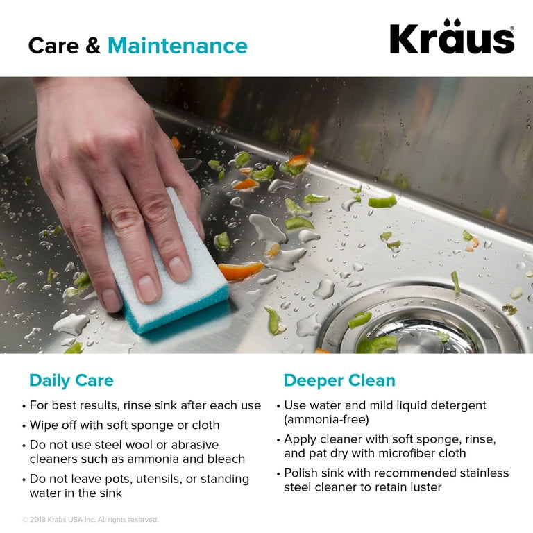 Kraus KHU103-32 Standart Pro 32 16 Gauge Undermount 60/40 Double Bowl Stainless Steel Kitchen Sink