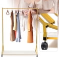 thumbnail image 3 of ToppiJoy Clothes Retail Heavy Duty Garment Racks, Metal Clothing Store Hanger Storage Shelves, Modern Floor-Standing Display Rack for Laundry Style 3, 3 of 25