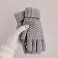 thumbnail image 2 of Seductiva Christmas Mens Gloves For Cold Weather Knitted Cold Proof Plush Thickened Christmas Gloves Grey, 2 of 4