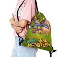 thumbnail image 2 of Aaahh!!! Real Monsters-theme Drawstring Backpack Sports Gym Bag Water Resistant String Bag Cinch Bag12"X16"（30X40cm）, 2 of 6