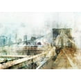 thumbnail image 2 of Roko, Ken 32x24 White Modern Wood Framed Museum Art Print Titled - Bridge Impression, 2 of 4