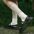 thumbnail image 5 of Women's Ruffle Socks Sexy Lace Ankle Socks 3 Pairs, 5 of 8