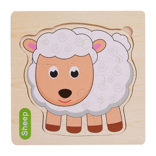 Ofertas de liquidación navideña de hoksml Juguetes antiestrés Rompecabezas para niños de 2 a 4 años Paquete de 6 Rompecabezas de madera para niños pequeños Juguetes educativos de aprendizaje