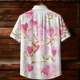 thumbnail image 3 of Ceisia Fashion Unisex Men Women Casual Short Sleeve Printed Turndown Collar Button Gift Shirt, 3 of 9