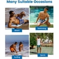 thumbnail image 6 of PUZTLOY Mens Swim Trunks Swim Shorts Swimwear Bathing Suits Quick Dry Swimming Trunks Swimsuit, 6 of 7