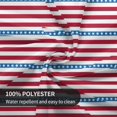 thumbnail image 3 of 4th of July Tablecloth Red White and Blue Tablecloth Stripe Round Tablecloth 60 Inch Washable Reusable Patriotic Tablecloth for Parties Dinner Picnic Dining Kitchen Decor, 3 of 5