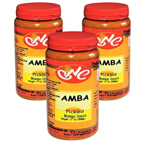 Amba Pickled Mango Sauce 17 oz. Pack of 3
