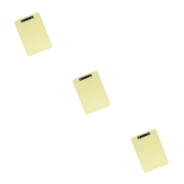 Soidarity Elegante caja de archivo A4 Carpeta de documentos moderna Caja de bloc de notas Organizador Suministro Amarillo Type1 NO1