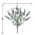 thumbnail image 5 of (2 pack) Mainstays Indoor Artificial Floral Bush, Lavender, Purple Color, Assembled Product Height 19", 5 of 10