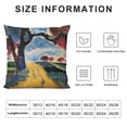 thumbnail image 5 of Qinduosi  Wassily Kandinsky Abstract Pillow Covers Landscape with Two Poplars The Waterfall Painting Decorative Cushion Covers for Sofa Couch White, 5 of 5