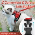 thumbnail image 5 of Cat Harness and Leash for Walking, Escape Proof Soft Adjustable Vest Harnesses for Cats, Easy Control Breathable Reflective Strips Jacket, Black, S, 5 of 8
