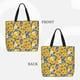 thumbnail image 2 of Easygdp Vintage White Yellow Sunflower Bolsa Tote para Mujer, Bolso de Hombro para Trabajo, Playa, Viajes, Compras y Supermercado, 2 of 7