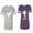 Men Heather / Women Purple, variant on King Queen Eagle Sunny Matching Couple Cotton Jerseys (Men Heather / Women Black) (Men S / Women S)