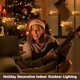 thumbnail image 6 of West Ivory 5 feet 20 LED String Fairy Light w/Pink Hearts & Clear Beads, Battery Powered, Valentines Gift, Holiday Decorative Indoor Outdoor Lighting, Warm White, 6 of 7