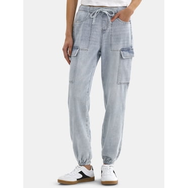 No Boundaries Cargo Joggers, 28'' Inseam, Women's