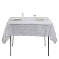 thumbnail image 5 of Efavormart LUXURY Silver Sequin Square Tablecloth Overlay Square Tablecloth Cover For Wedding Party Event Banquet - 60" x 60", 5 of 6