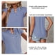 thumbnail image 1 of Blusa de manga con volantes a rayas,Blusa de manga corta con volantes Blusa de rayas con escote en V Patrón Blusa de manga con volantes Acabado de lujo, 1 of 6
