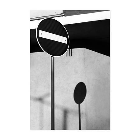 No Entry! - Buenos Aires Argentina Photography Street Photography Black and White Minimalist Abstract Architecture Geometric Unframed Wall Art Print 4 x 6 inches