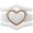 White and Rose Gold, variant on Stackable 3-Piece Ring Set - Women's Silicone & Metal Frame Heart Collection