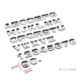 thumbnail image 1 of 1pc 25mm Plata Metal DIY 3D Alfabeto Letra Número Digital Coche Insignia Pegatina huangjie unisex, 1 of 1