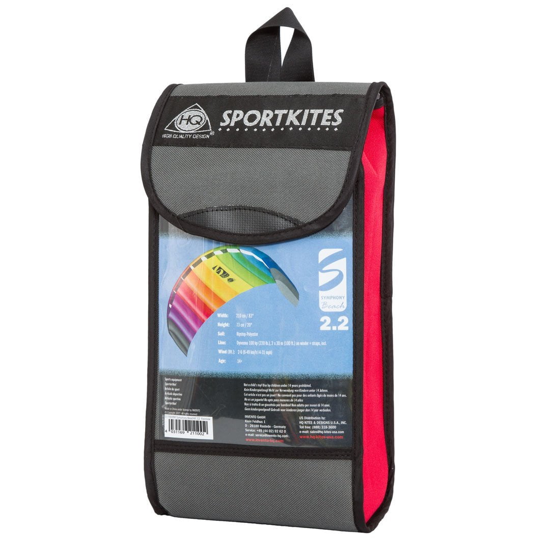 HQ Kites Symphony Beach III 2.2 Stunt Kite 87" Dual - Line Sport Kite