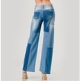 thumbnail image 2 of Color Blocked Patch Me up Combo Wide Leg Jean, 2 of 3