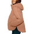 thumbnail image 3 of GEWSEY Women's Quilted Pullover Puffer Jacket Packable Hooded Oversize Winter Coat Tops (Khaki, XL), 3 of 8