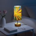 thumbnail image 6 of Touch Control Table Lamp with LED Bulb Bedside Lamp for Bedroom Living Room Yellow Fireworks Explosion, 6 of 8