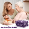 thumbnail image 2 of Grandma Gifts Blanket, Gifts for Grandma, Great Grandma Birthday Gifts - Unique Grandma Gifts to My Dear Grandma for Birthday, Christmas, Mothers Day - Grandma Throw Blanket Present Purple, 2 of 7