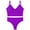 Purple, variant on Ohufall Women Seamless Tanks Tops Bra and Panties Sets Underwear Suit Wireless Ribbed Crop Top Bra+ Panty Sets Yoga Sport Bikini Set