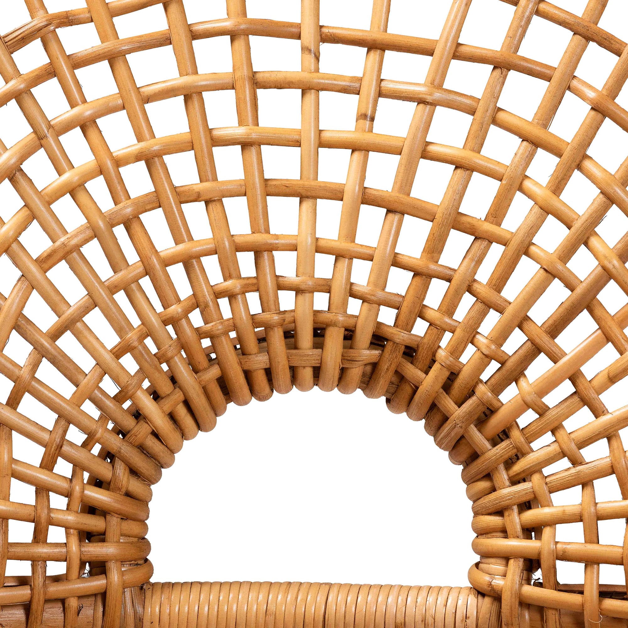 bali & pari Mamba Boho Arm Chair, Light Honey