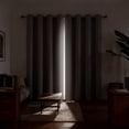 thumbnail image 3 of 1 Panel Blackout Curtains for Bedroom- 37"×54" Blackout Curtains with Grommets Thermal Insulated Room Darkening Light Blocking, Noise Reducing & Wrinkle-Free Drapes for Living Room Windows, Gray, 3 of 9